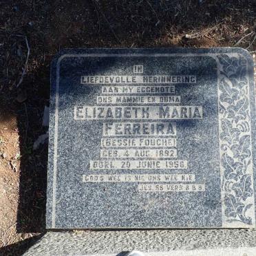 FERREIRA Elizabeth Maria nee FOUCHE 1892-1956