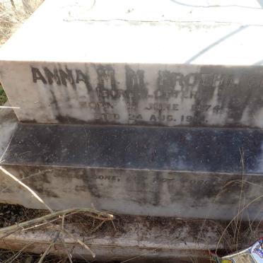 FROEHLICH Anna M.M. nee LOTTER 1874-1914