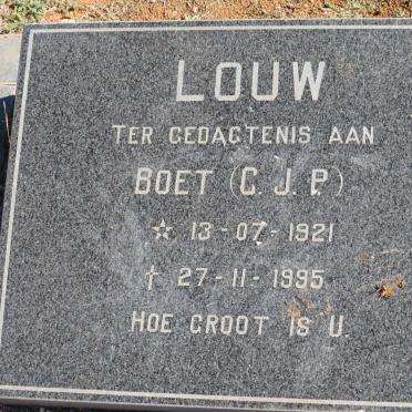 LOUW C.P.J. 1921-1995