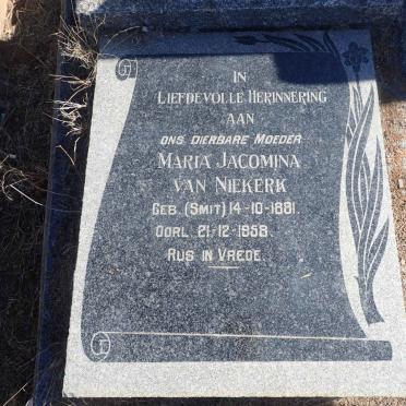 NIEKERK Maria Jacomina, van nee SMIT 1881-1958