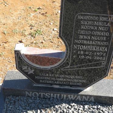 NOTSHULWANA Nothabathayo 1972-2002