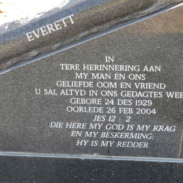 NIEKERK Everett, van 1929-2004 &amp; Louisa Susara Margaretha 1926-2010
