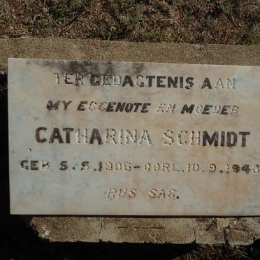 SCHMIDT Catharina 1906-1946