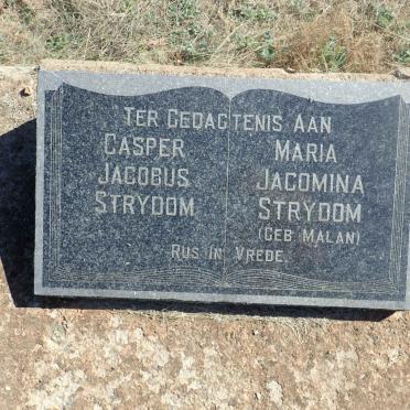 STRYDOM Casper Jacobus  &amp; Maria Jacomina MALAN