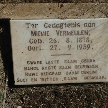 VERMEULEN Miemie 1878-1939