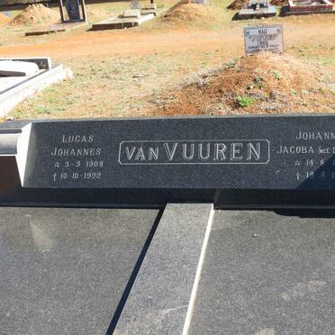 VUUREN Lucas Johannes, van 1908-1992 &amp; Johanna Jacoba STRYDOM 1919-1996