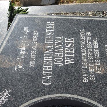 WIESE Catherina Hester Johanna 1948-2008