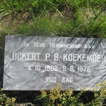 KOEKEMOER Ockert P.B. 1902-1975