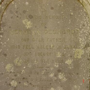 GEBHARDT August Hermann -1895