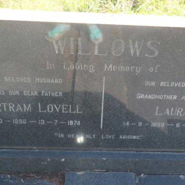 WILLOWS Bertram Lovell 1896-1974 &amp; Laura 1899-1987