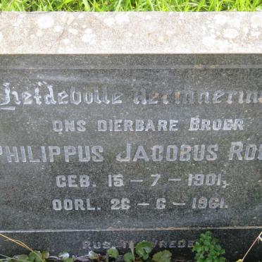 ROUX Philippus Jacobus 1901-1961