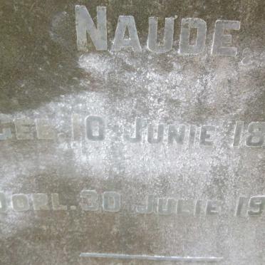 NAUDE Gert Pieter Christian 1897-1935 &amp; Hendrika Sarah Magrietha VAN ZYL 1899-1934