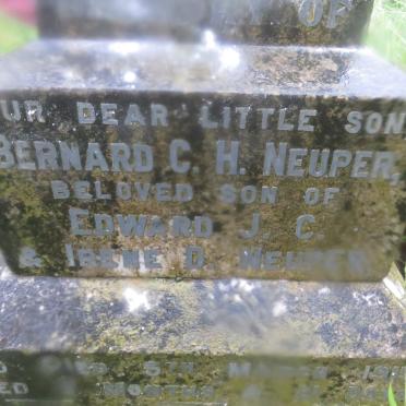 NEUPER Bernard C.H. -1915