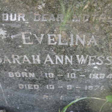 WESSON Henry 1868-1952 &amp; Evelina Sarah Ann 1884-1971