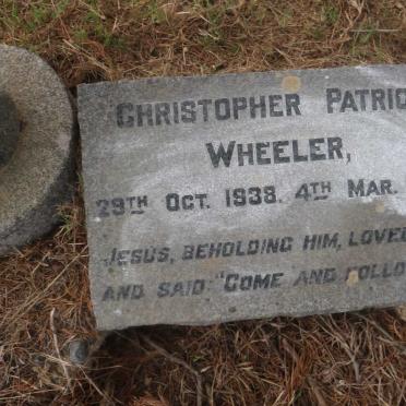 WHEELER Christopher Patrick 1938-1959