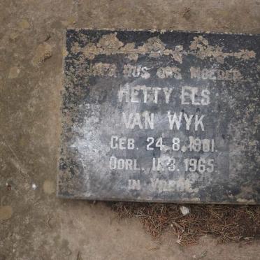 WYK Hetty Els, van 1901-1965