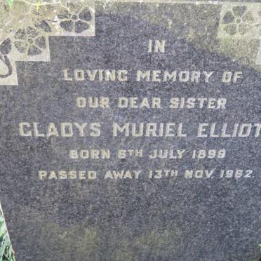 ELLIOTT Gladys Muriel 1899-1962