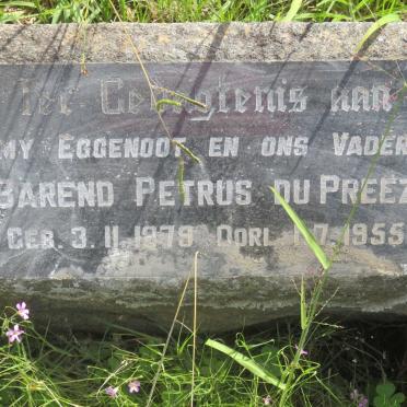 PREEZ Barend Petrus, du 1879-1955