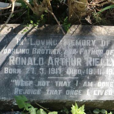 RIELLY Ronald Arthur 1917-1950