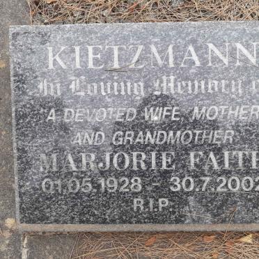 KIETZMANN Marjorie Faith 1928-2002