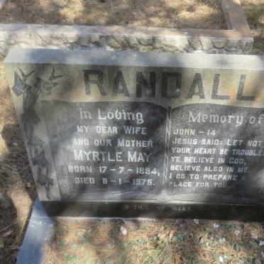 RANDALL Myrtle May 1894-1975
