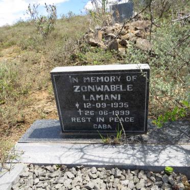 LAMANI Zonwabele 1935-1999