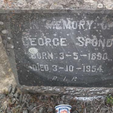 SPONDO George 1890-1954