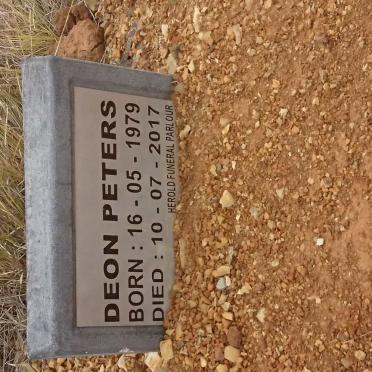 PETERS Deon 1979-2017