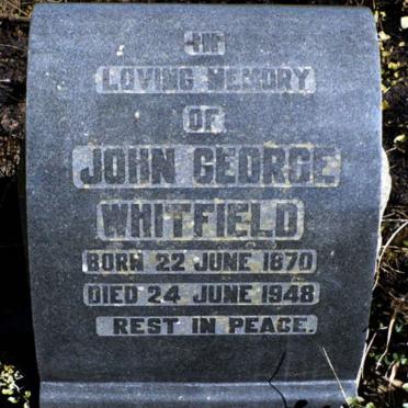WHITFIELD John George 1870-1948
