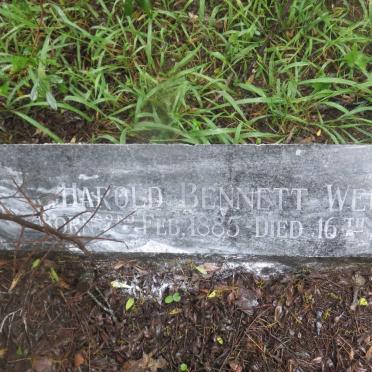 WELSH Harold Bennett 1885-1949 &amp; Claressa Thornhill BRADFIELD 1887-1957