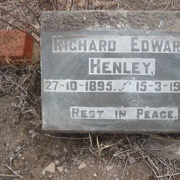 HENLEY Richard Edward 1895-1953