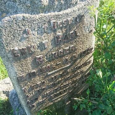 BURGER Ernest Carl W. 1881-1932