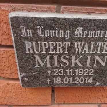 MISKIN Rupert Walter 1922-2014