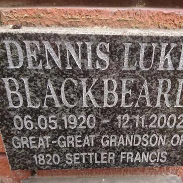 BLACKBEARD Dennis Luke 1920-2002