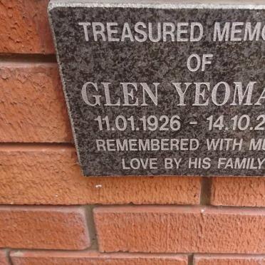 YEOMANS Glen 1926-2013