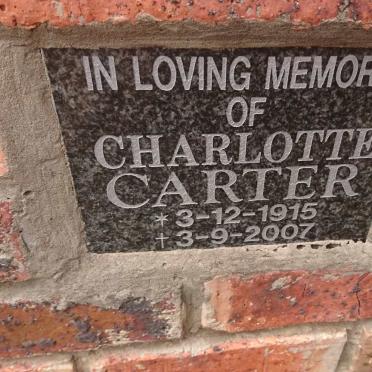 CARTER Charlotte 1915-2007