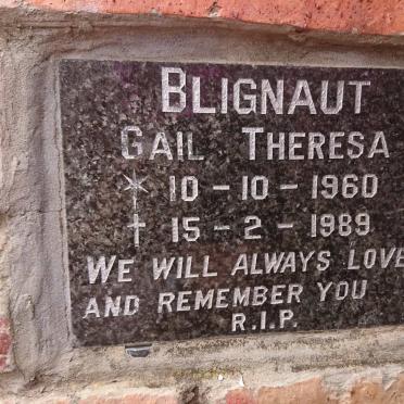 BLIGNAUT Gail Theresa 1960-1989