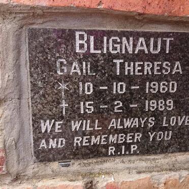 BLIGNAUT Gail Theresa 1960-1989