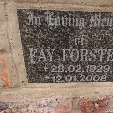 FORSTER Fay 1929-2008
