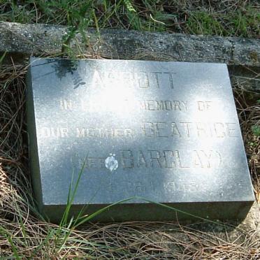 ABBOTT Beatrice nee BARCLAY -1945