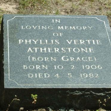 ATHERSTONE Phyllis Vertie nee GRACE 1906-1982