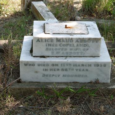 ABBOTT Alice Maud nee COPELAND -1938