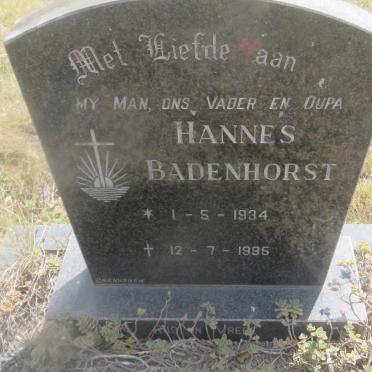 BADENHORST Hannes 1934-1995