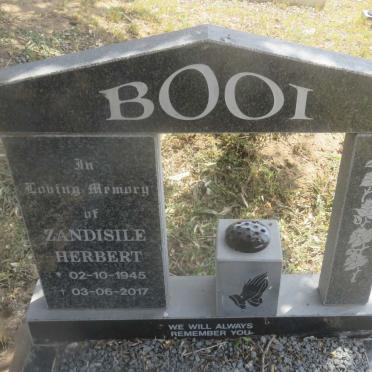BOOI Zandisile Herbert 1945-2017