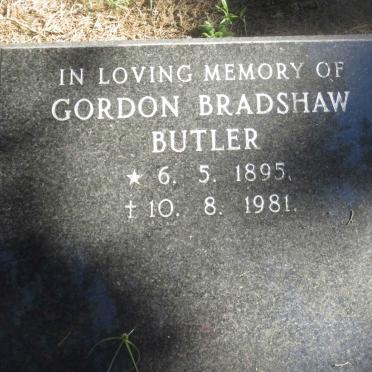 BUTLER Gordon Bradshaw 1895-1981