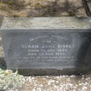 BISSET Sarah Jane 1859-1935