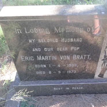 BRATT Eric Martin, von 1903-1973
