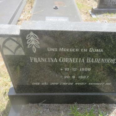 BADENHORST Francina Cornelia 1900-1987