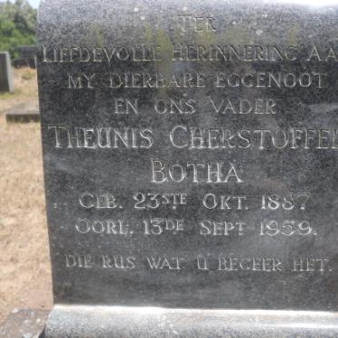 BOTHA Theunis Cherstoffel 1887-1959