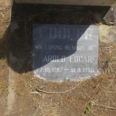 COOPER Harold Edgar 1907-1980